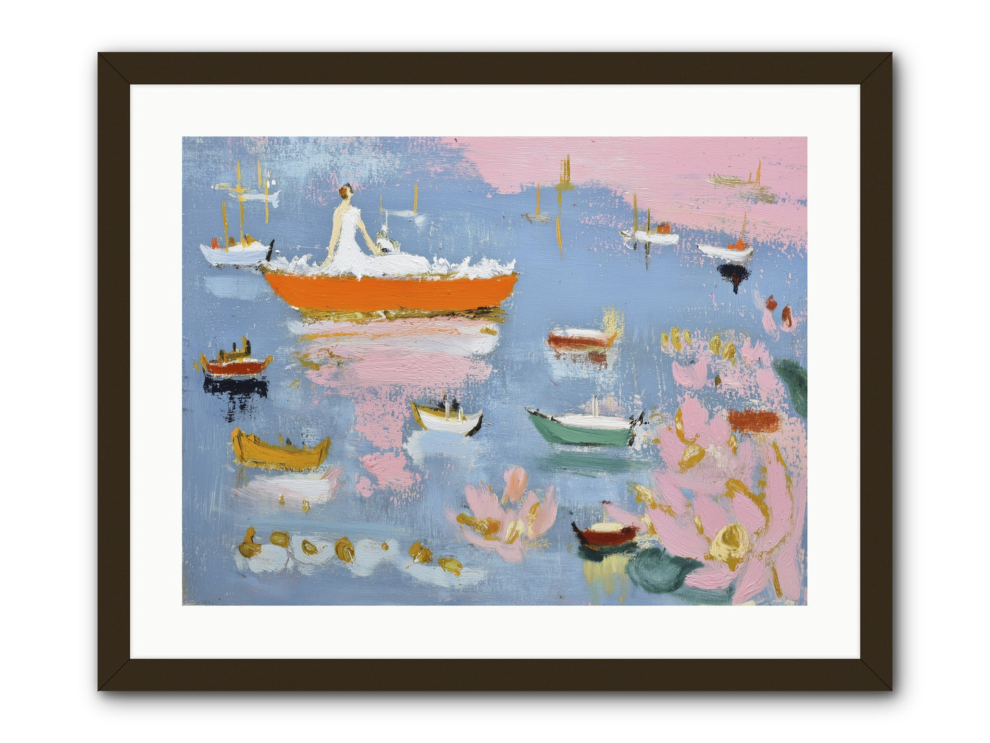 Ocean's Lullaby -- Framed Print - Black 24x18