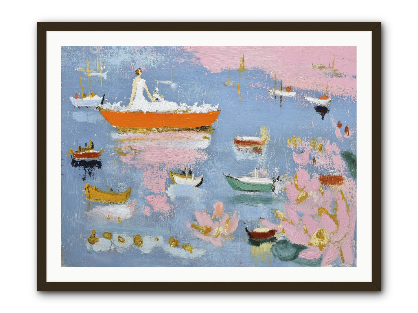 Ocean's Lullaby -- Framed Print - Black 40x30