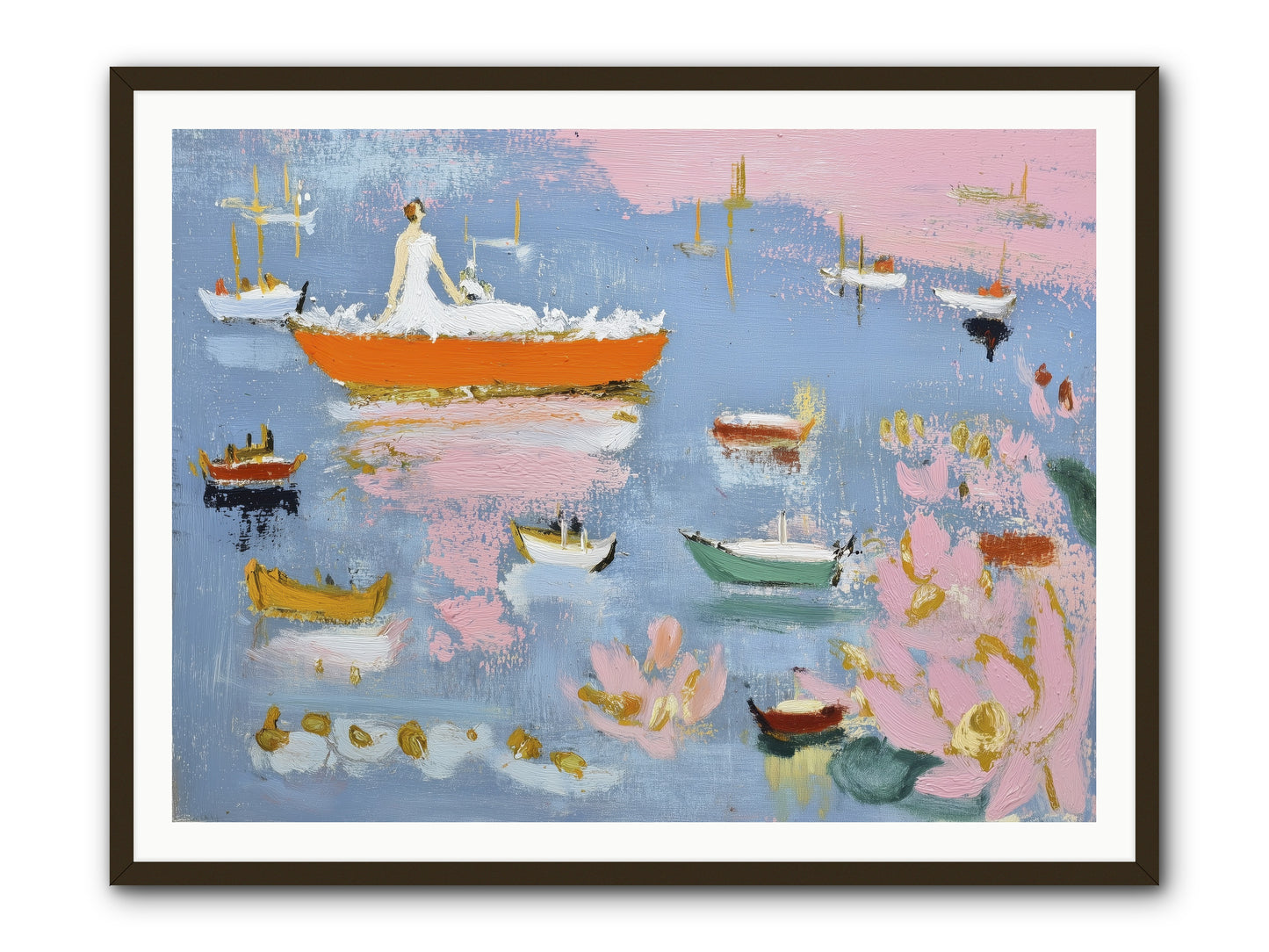 Ocean's Lullaby -- Framed Print - Black 48x36