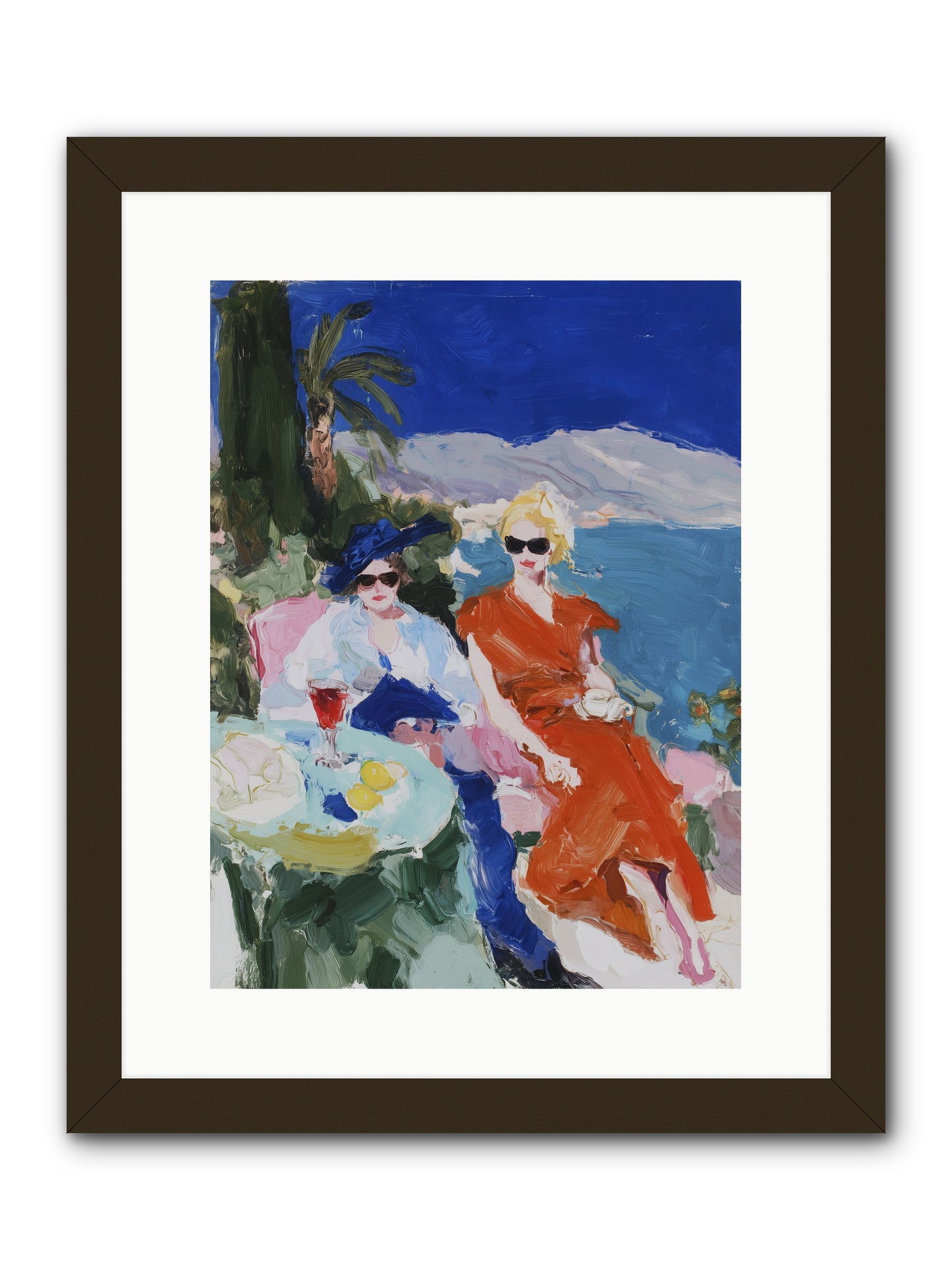 Ocean's Therapy -- Framed Print - Black 12x16