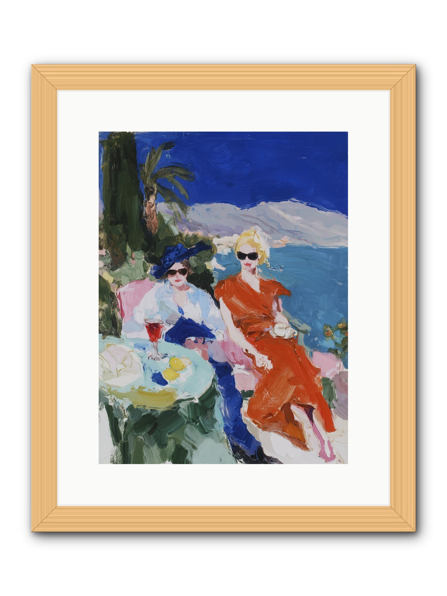 Ocean's Therapy -- Framed Print - Natural 12x16