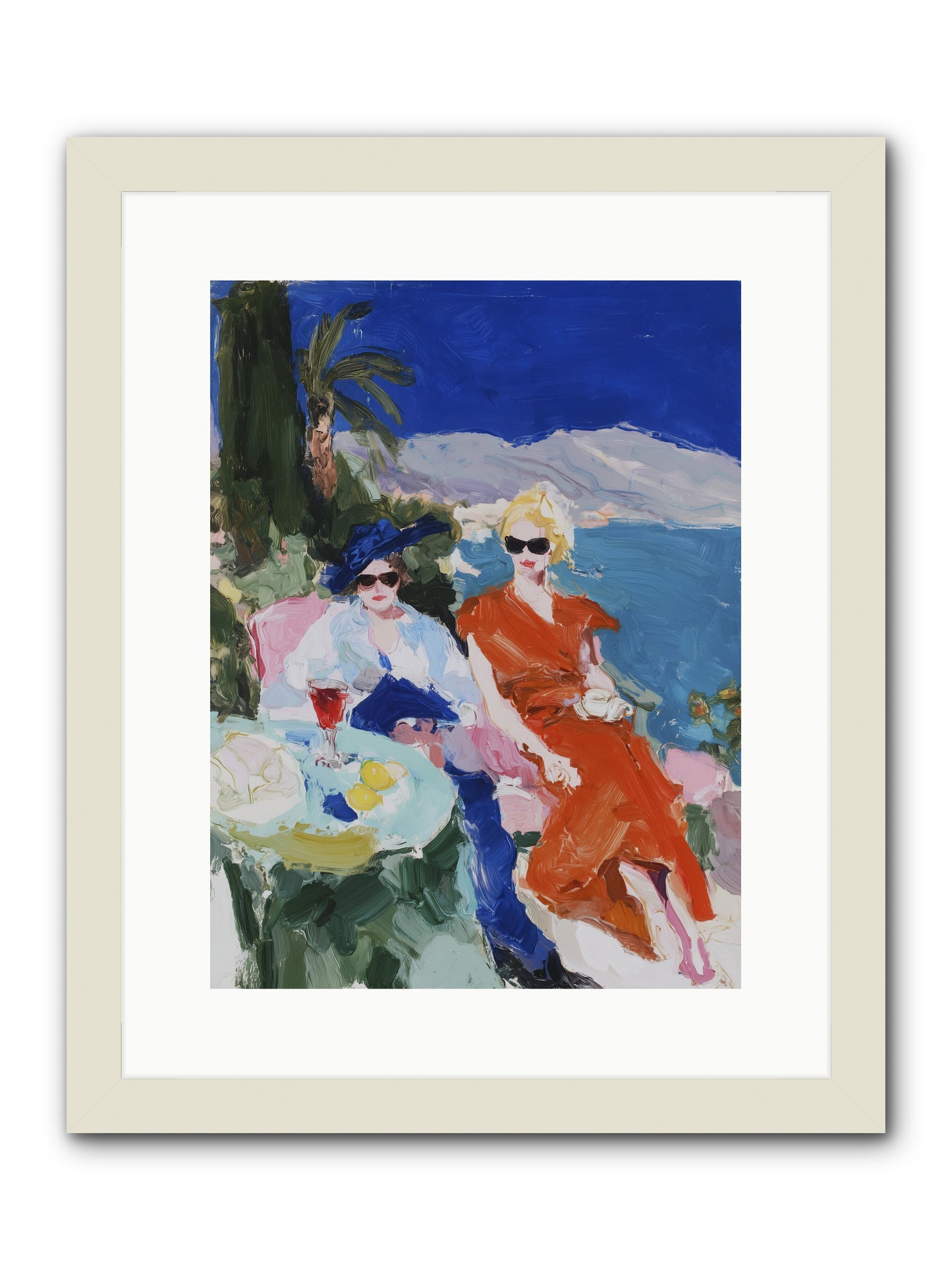 Ocean's Therapy -- Framed Print - White 12x16