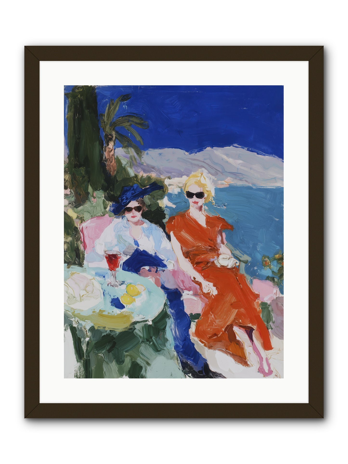 Ocean's Therapy -- Framed Print - Black 18x24