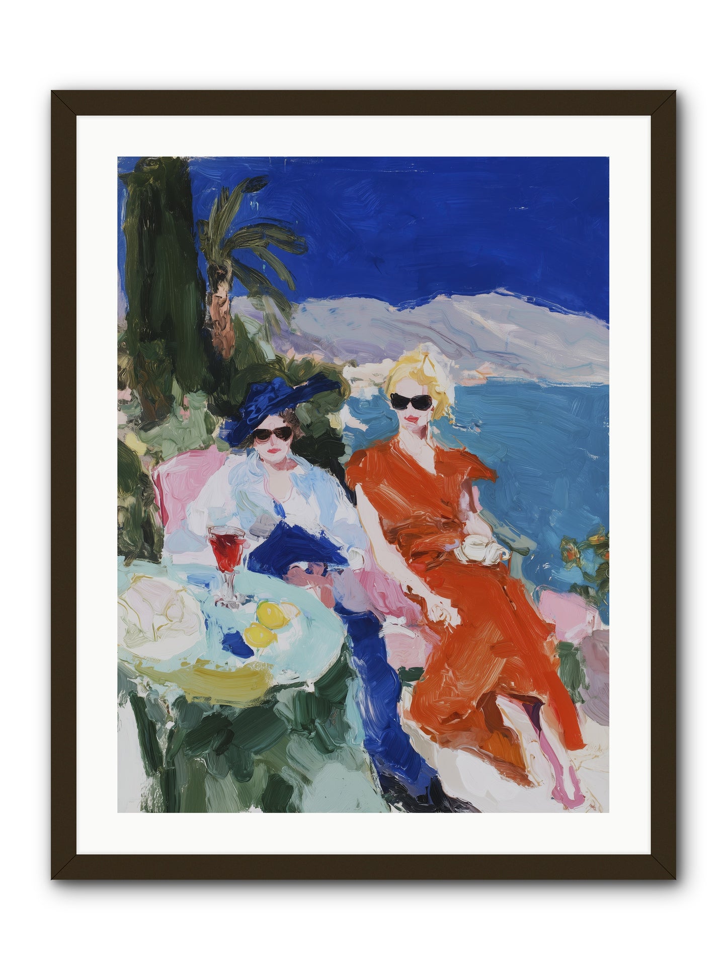Ocean's Therapy -- Framed Print - Black 24x32