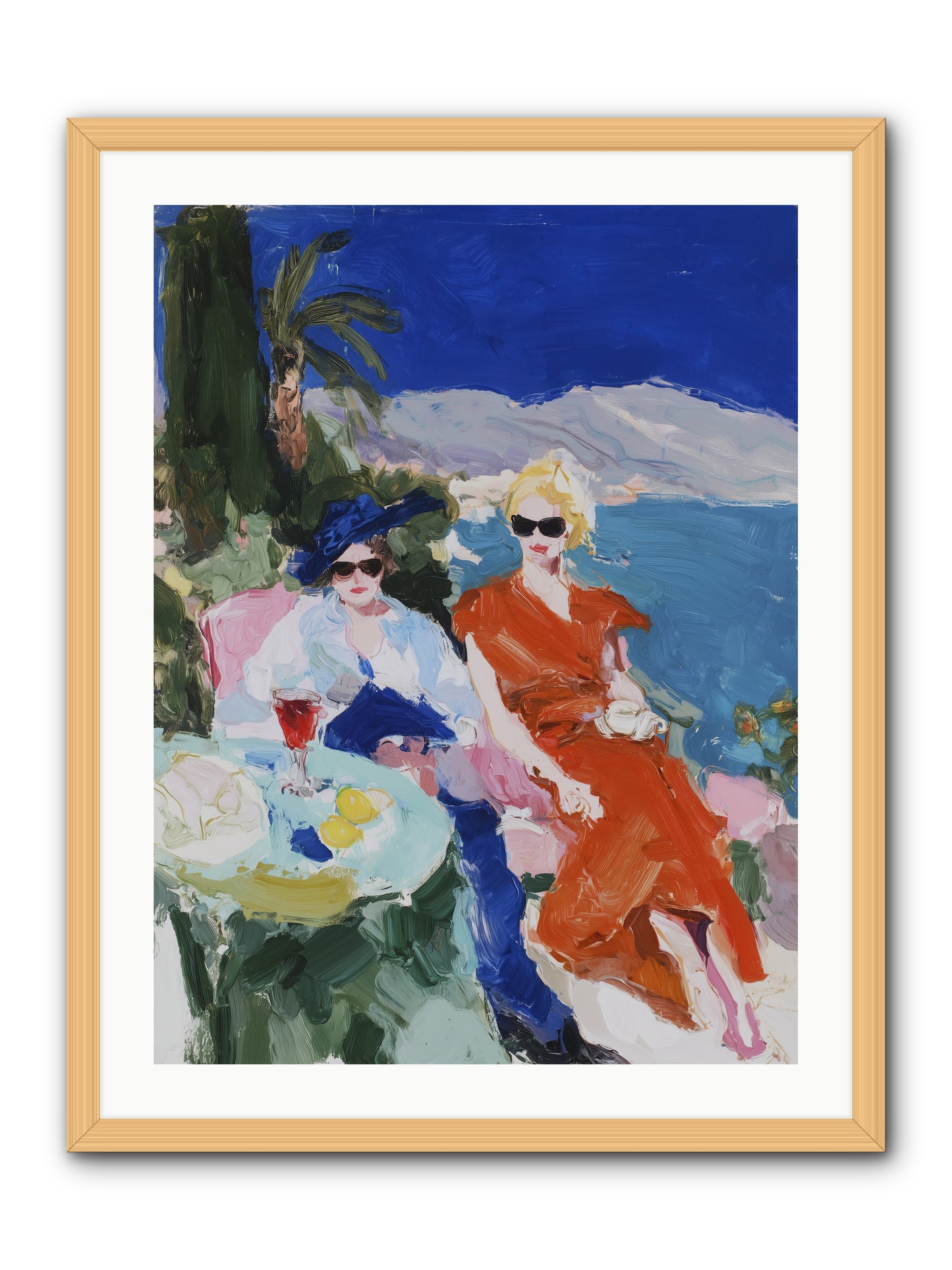Ocean's Therapy -- Framed Print - Natural 24x32
