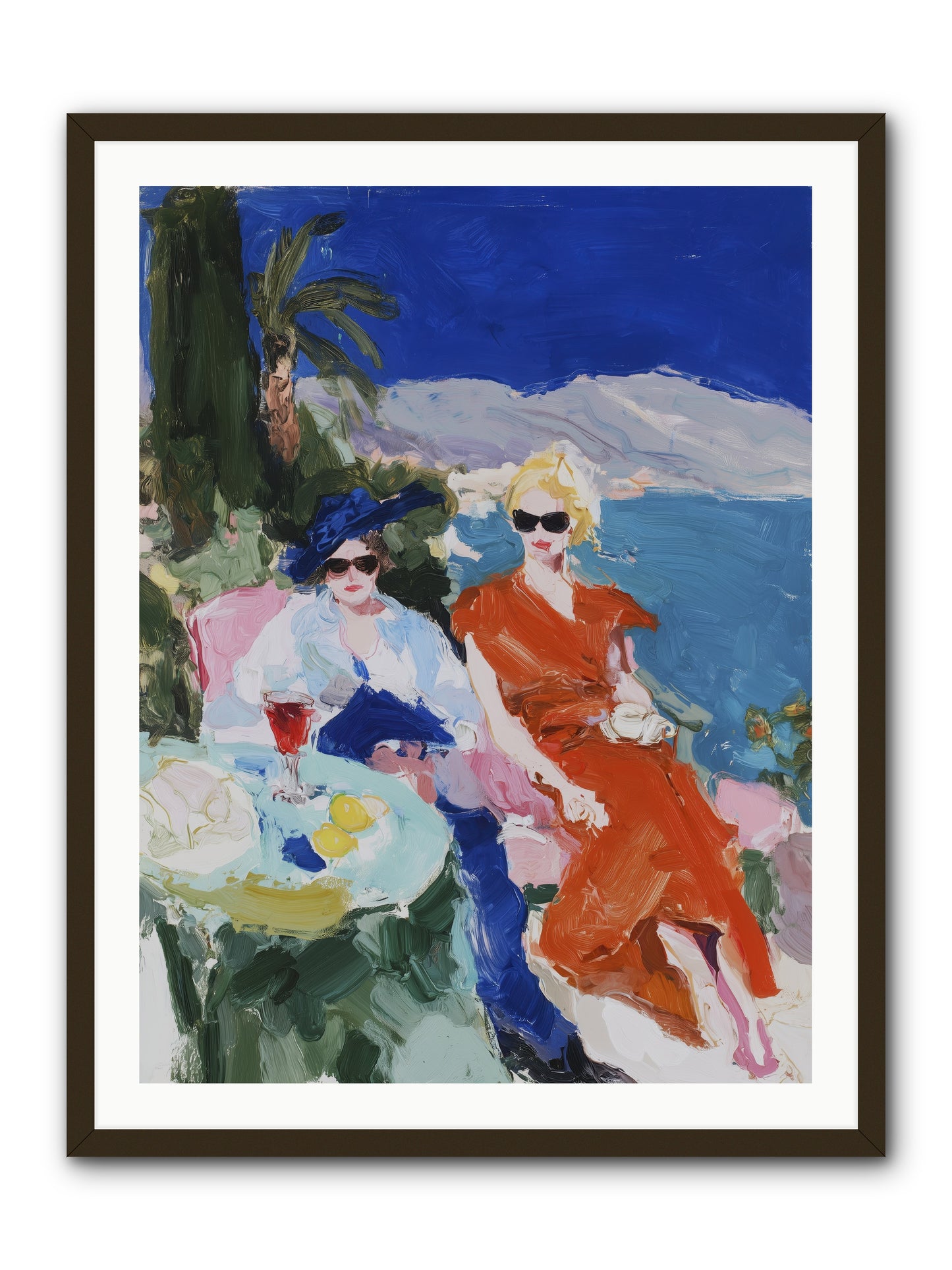 Ocean's Therapy -- Framed Print - Black 30x40