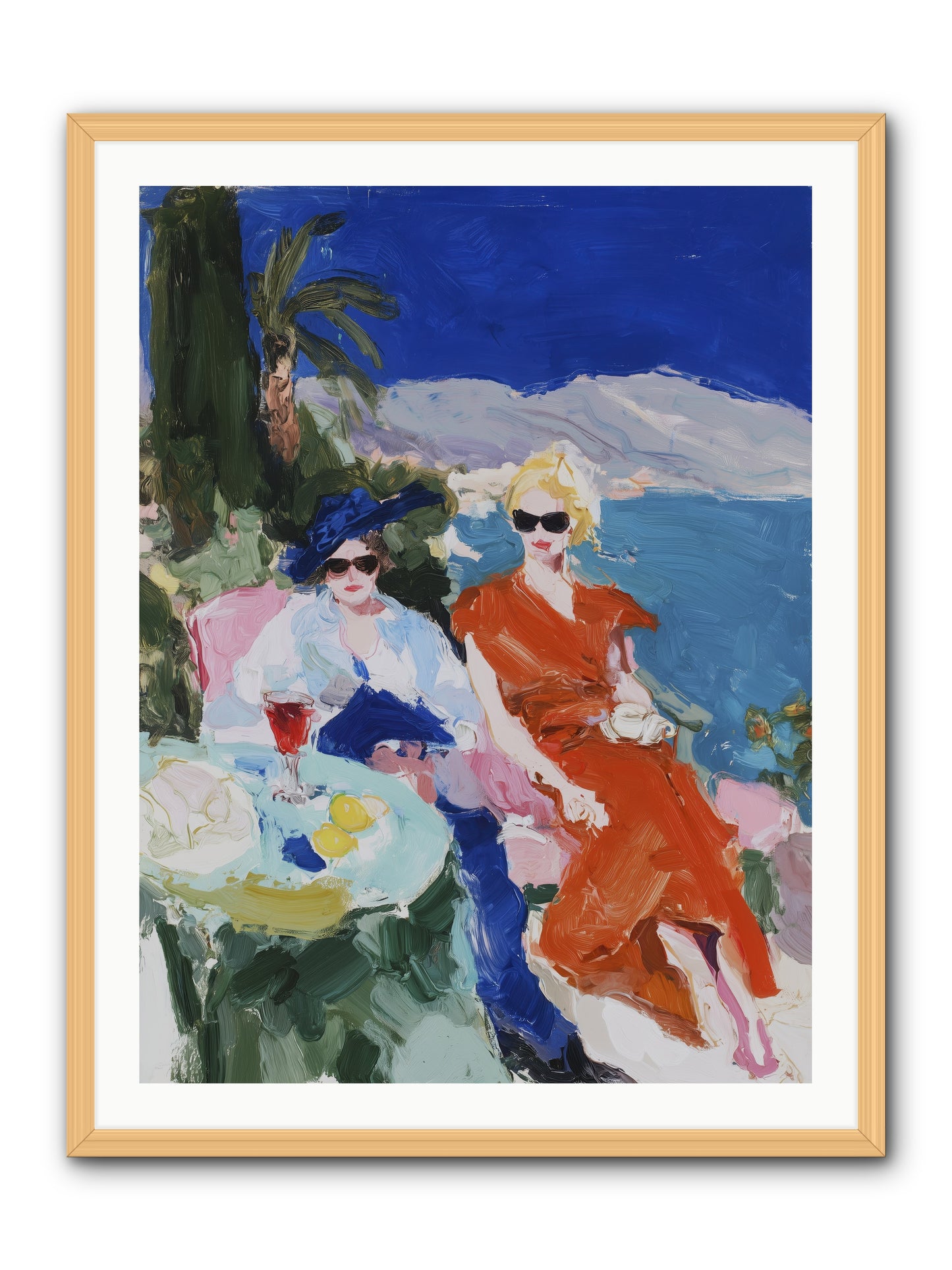 Ocean's Therapy -- Framed Print - Natural 30x40