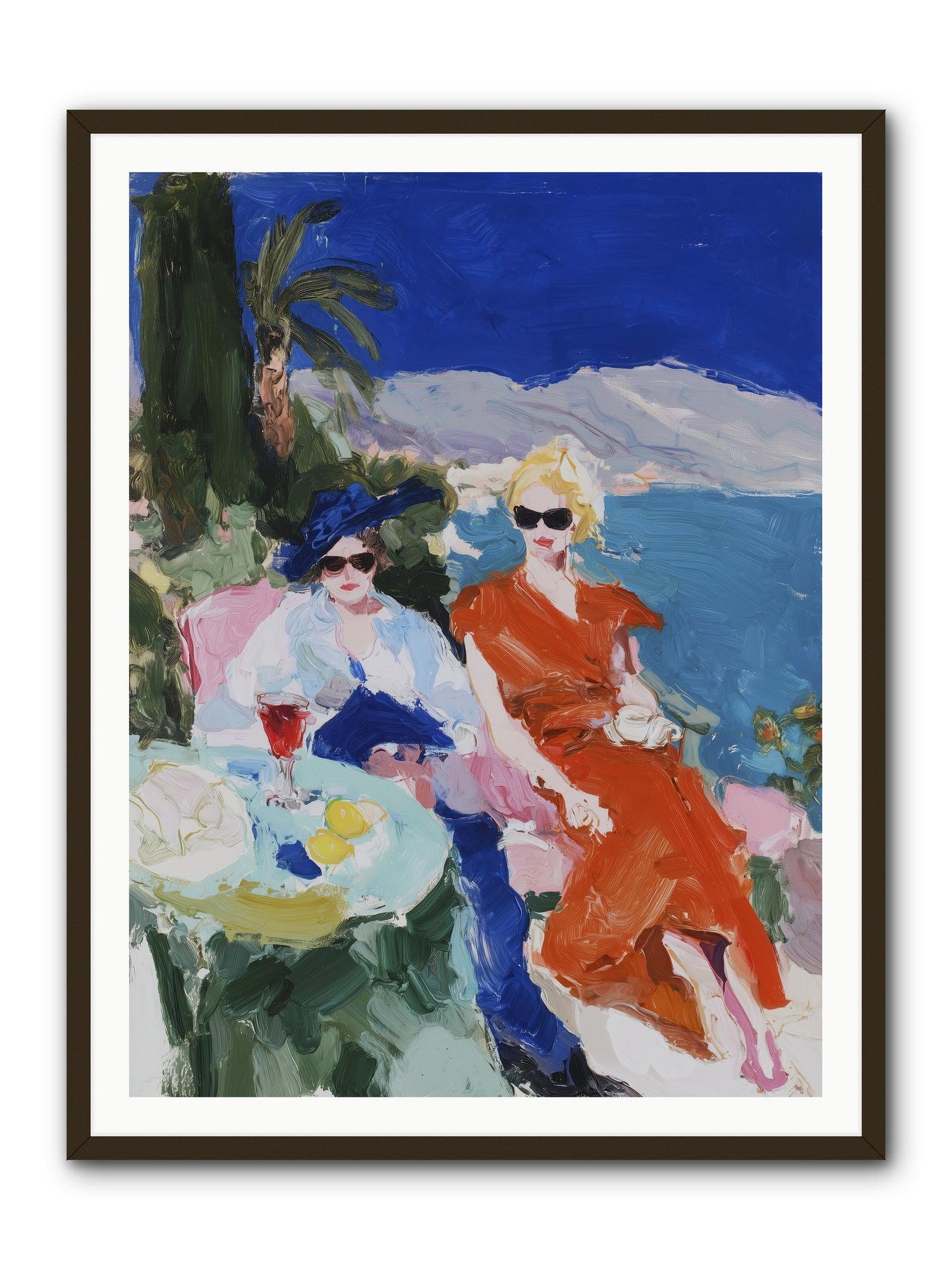 Ocean's Therapy -- Framed Print - Black 36x48