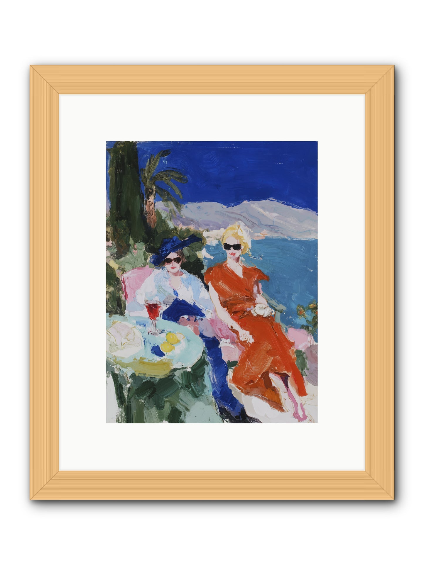 Ocean's Therapy -- Framed Print - Natural 9x12