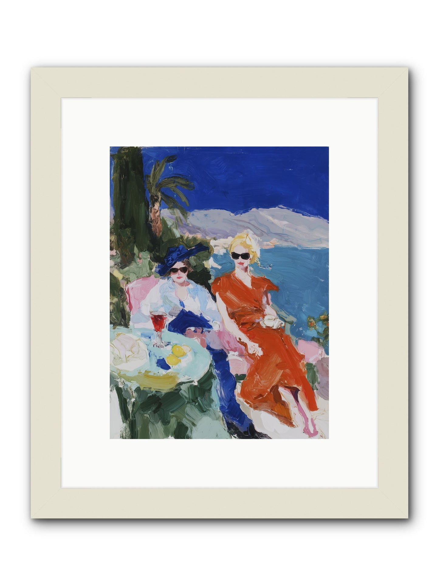 Ocean's Therapy -- Framed Print - White 9x12