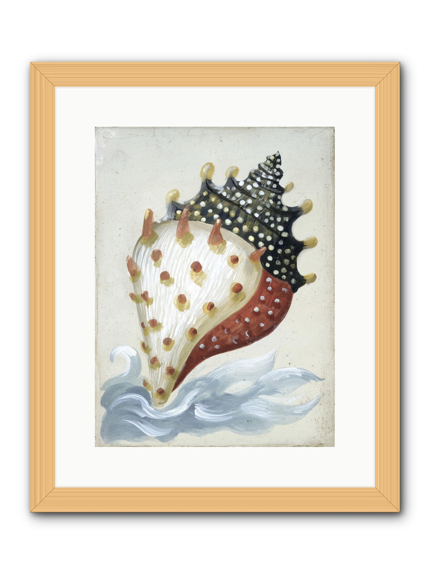 Ocean's Token -- Framed Print - Natural 12x16