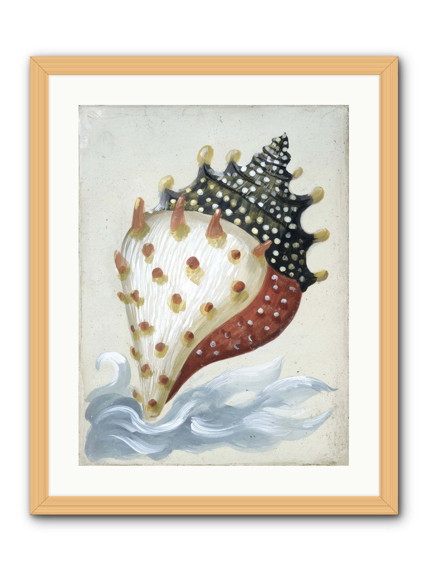 Ocean's Token -- Framed Print - Natural 18x24