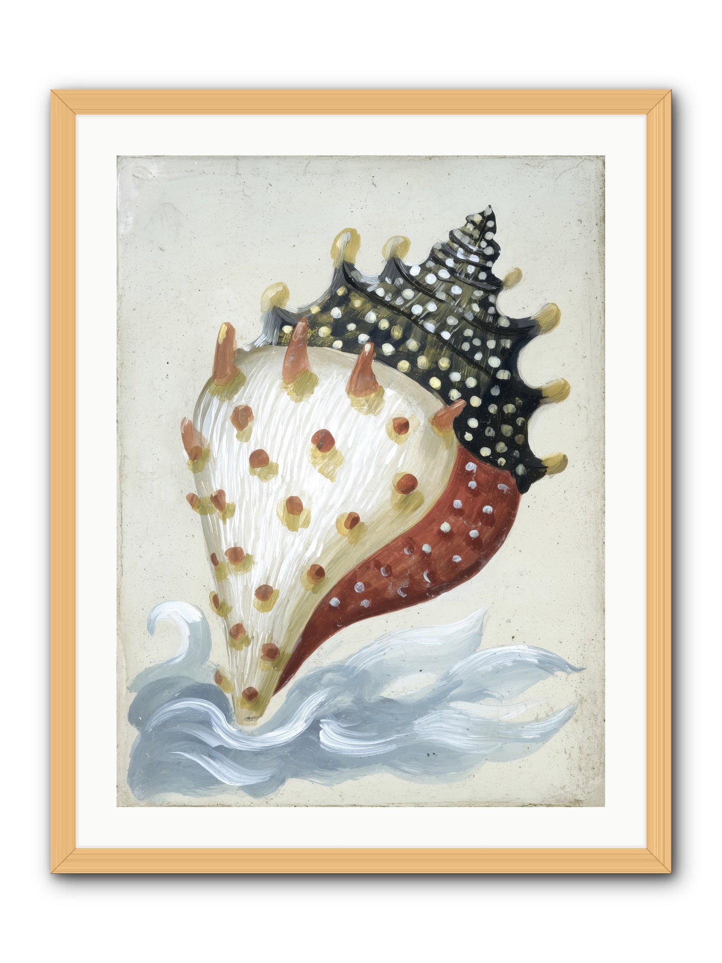 Ocean's Token -- Framed Print - Natural 24x32