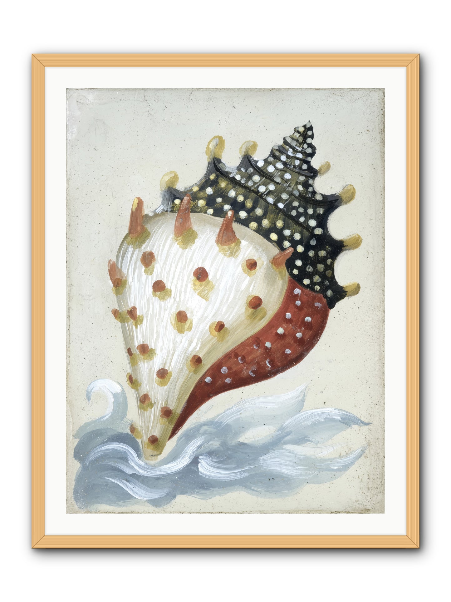 Ocean's Token -- Framed Print - Natural 30x40