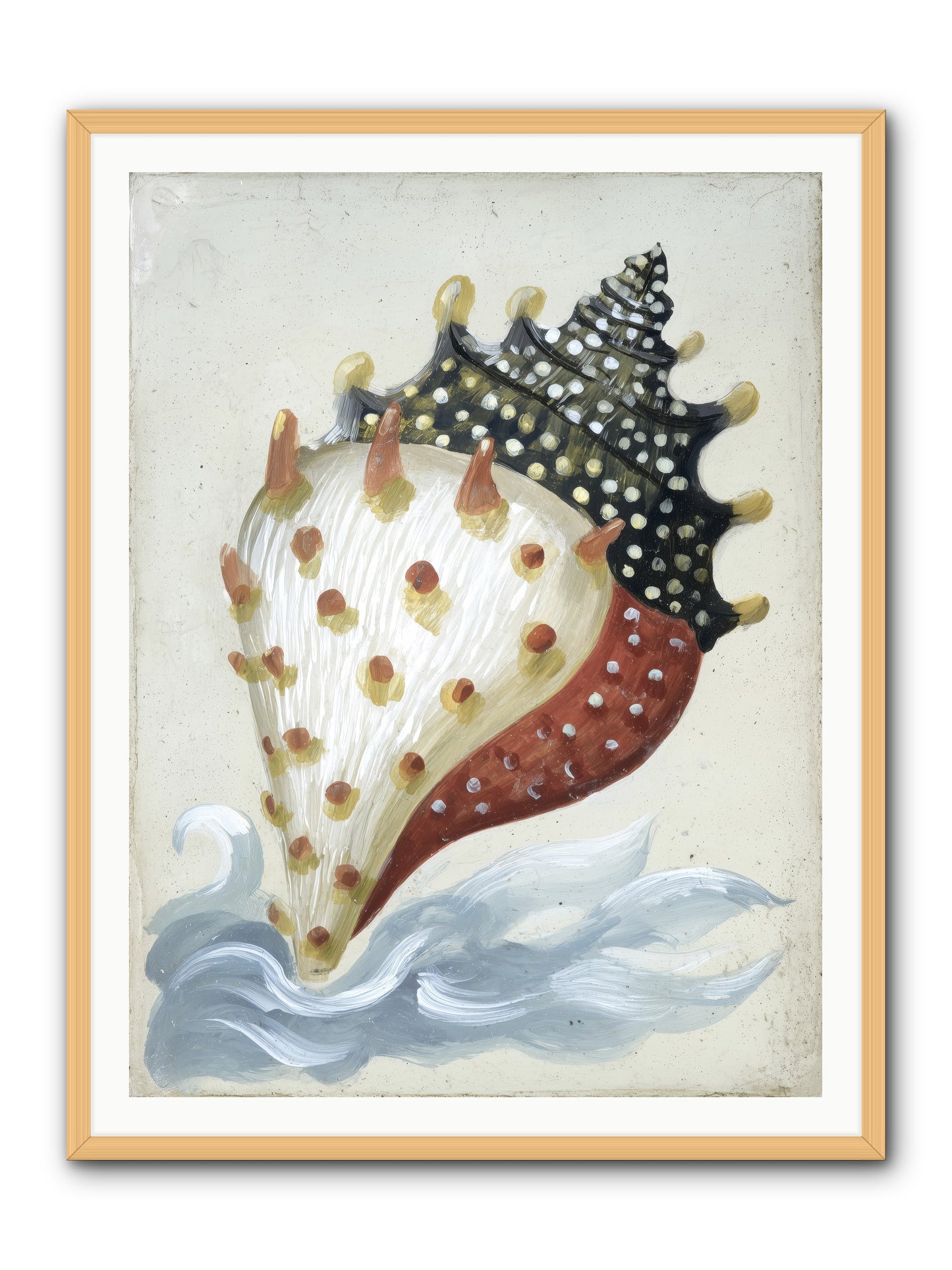 Ocean's Token -- Framed Print - Natural 36x48