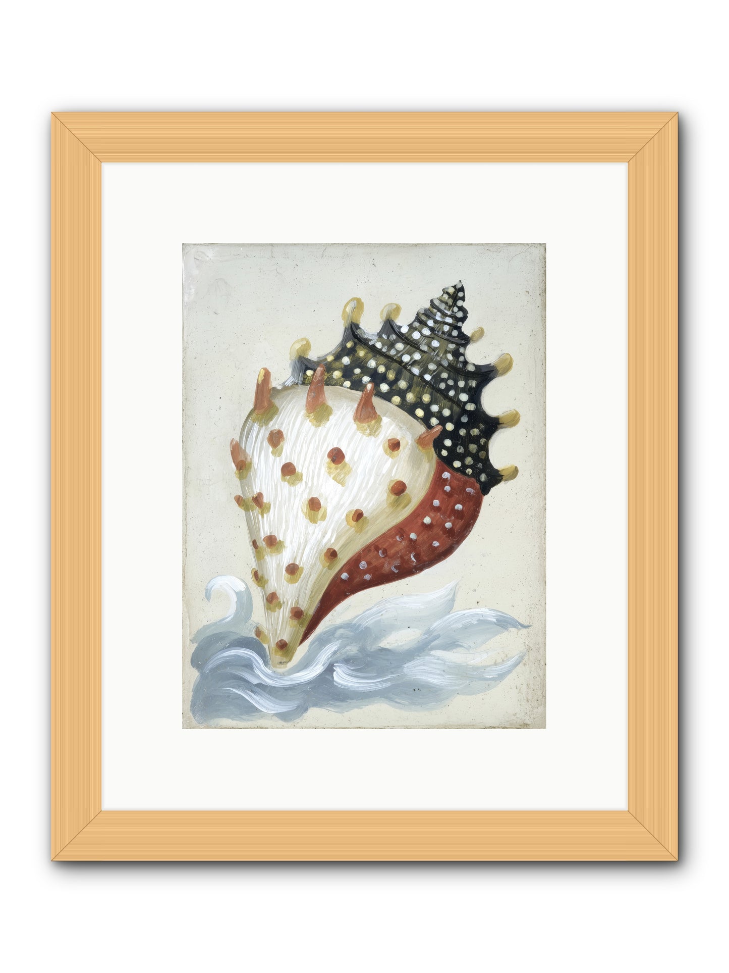 Ocean's Token -- Framed Print - Natural 9x12
