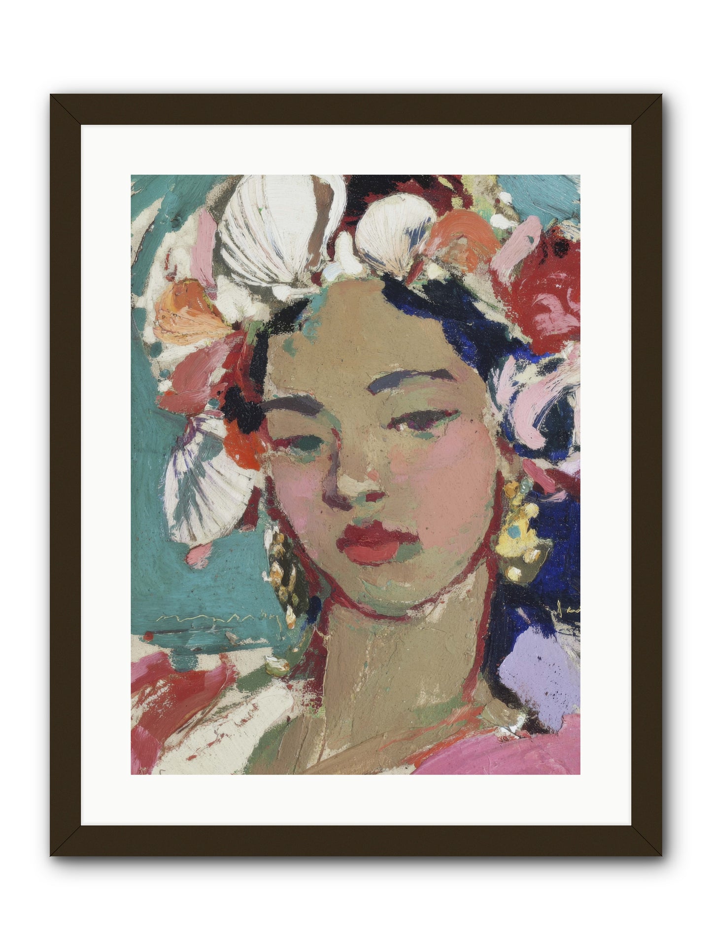 Ocean's loving keeper -- Framed Print - Black 18x24