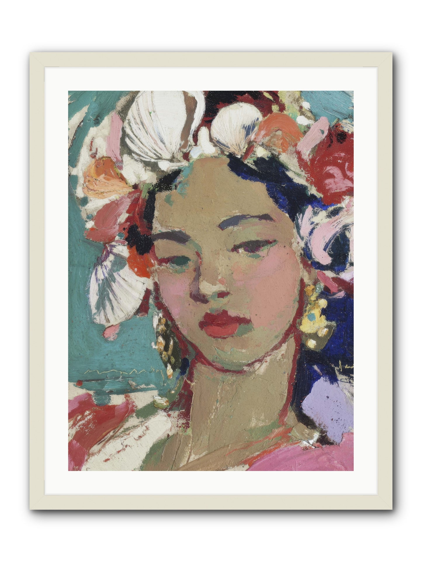 Ocean's loving keeper -- Framed Print - White 24x32