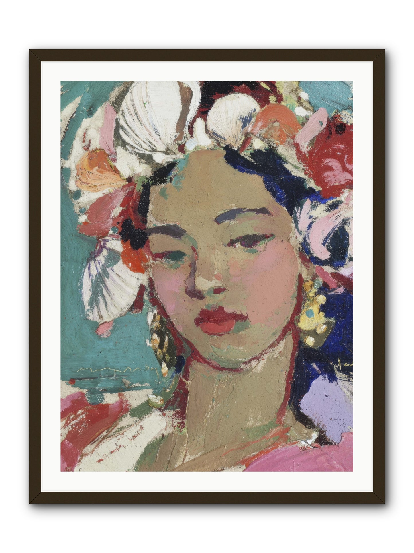 Ocean's loving keeper -- Framed Print - Black 30x40