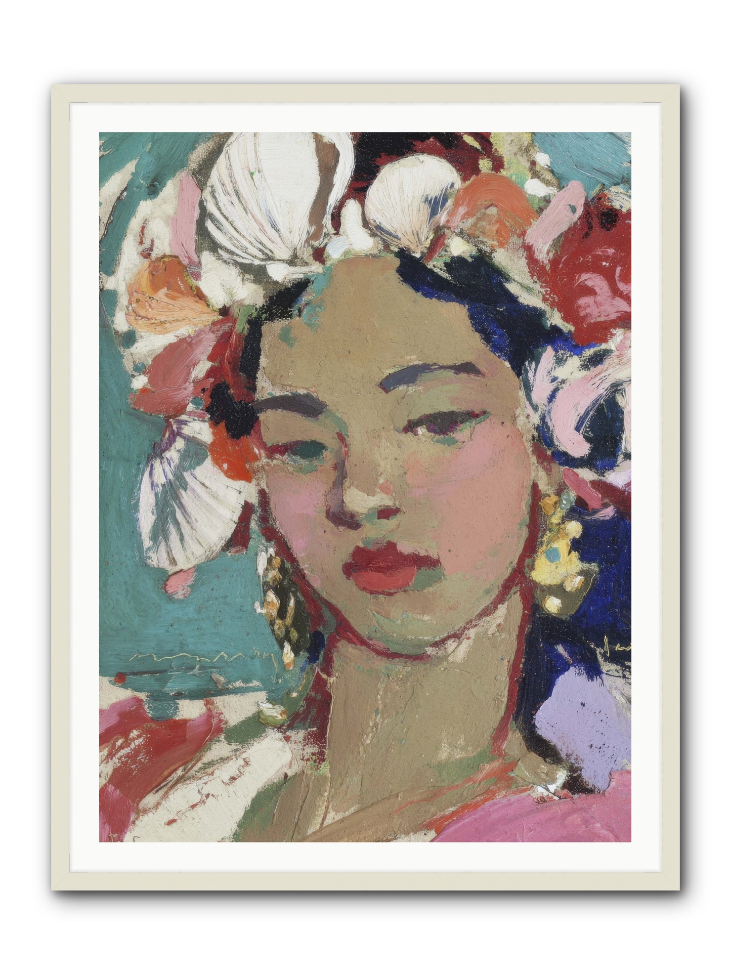 Ocean's loving keeper -- Framed Print - White 36x48