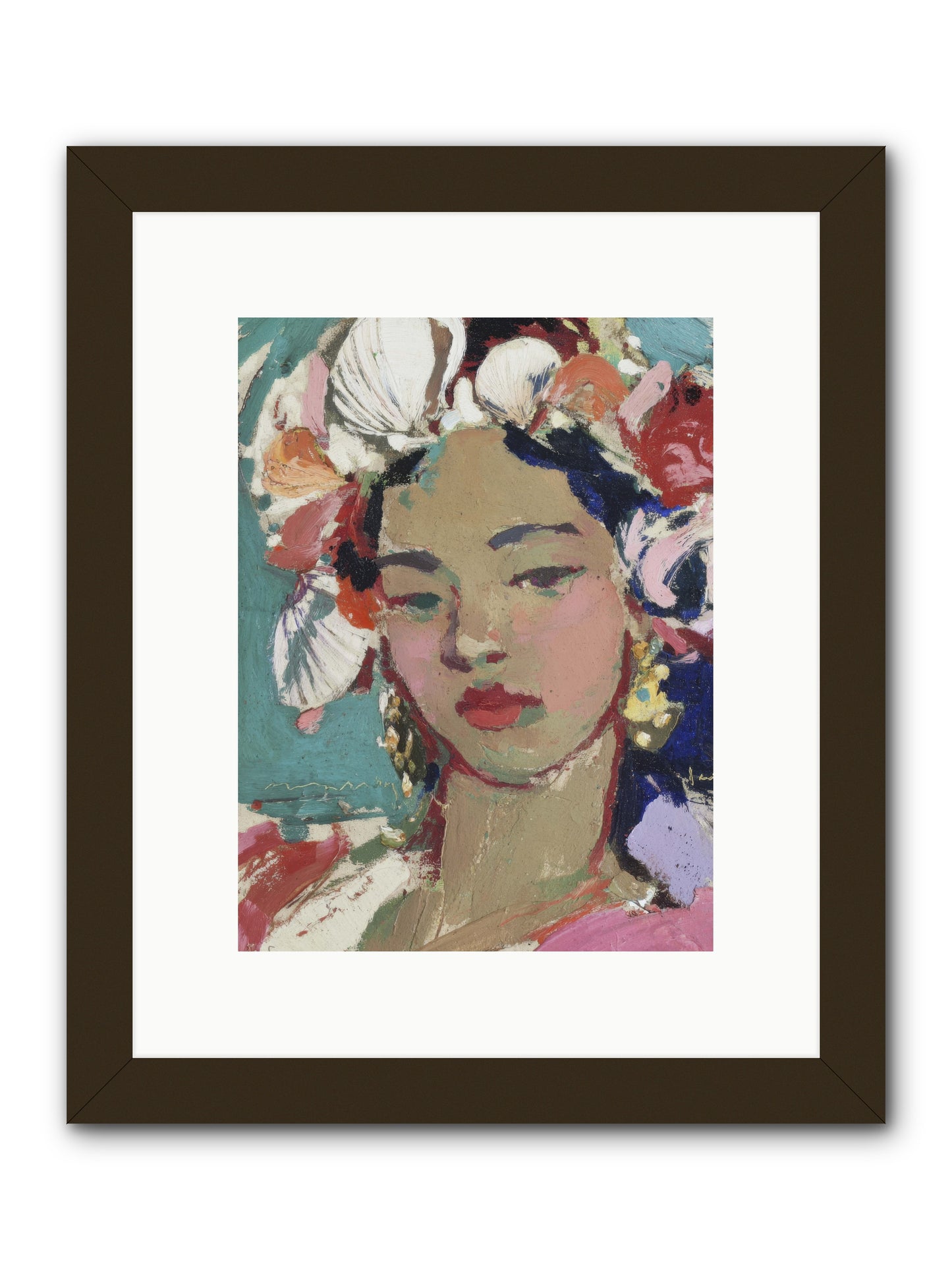Ocean's loving keeper -- Framed Print - Black 9x12