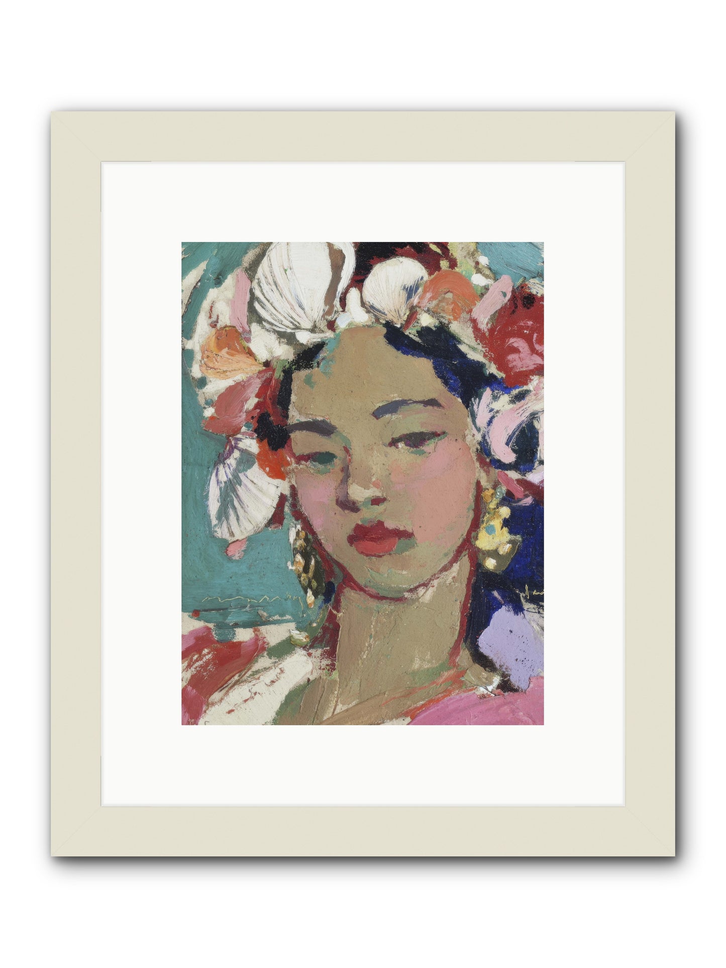 Ocean's loving keeper -- Framed Print - White 9x12