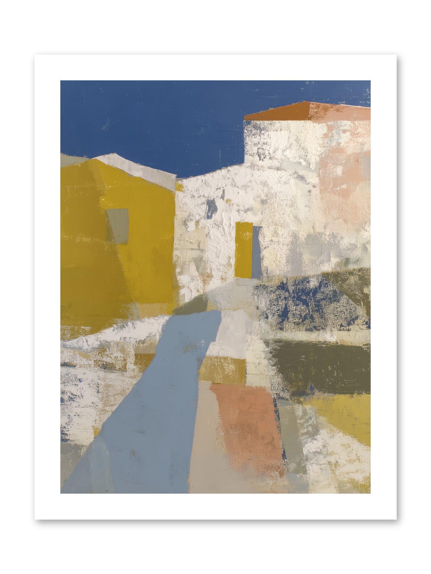 Ochre Tangle -- Loose Canvas Print 12x16