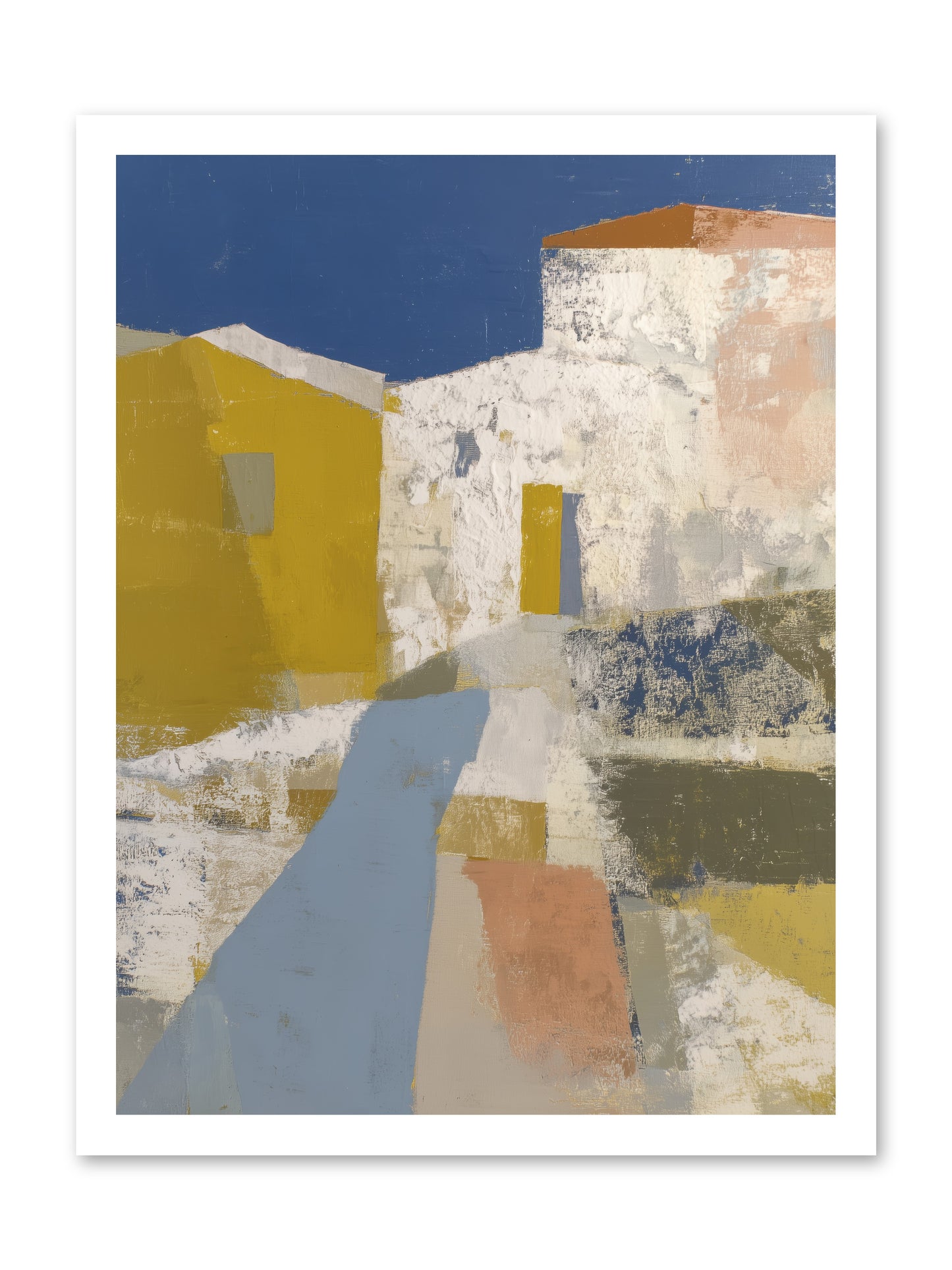 Ochre Tangle -- Loose Canvas Print 18x24