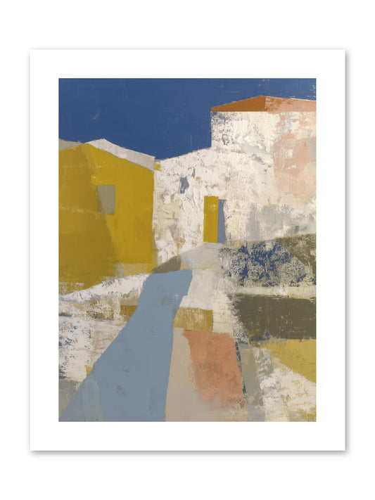 Ochre Tangle -- Paper Print 9x12