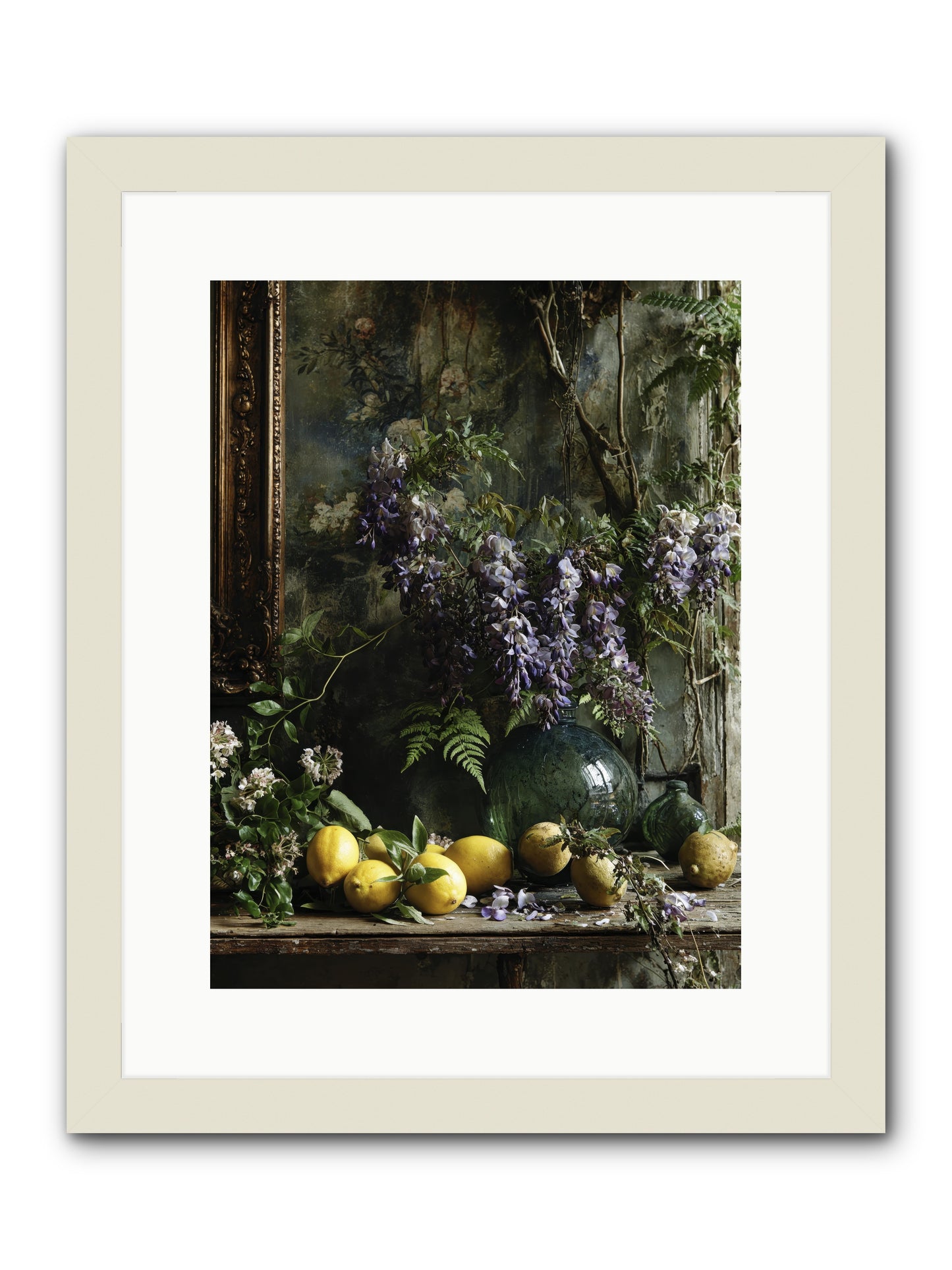 Octavia -- Framed Print - White 12x16