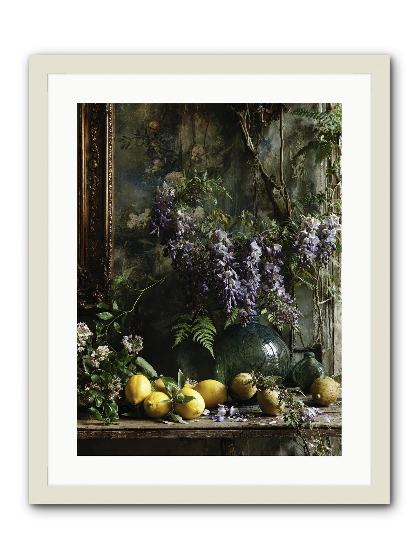 Octavia -- Framed Print - White 18x24