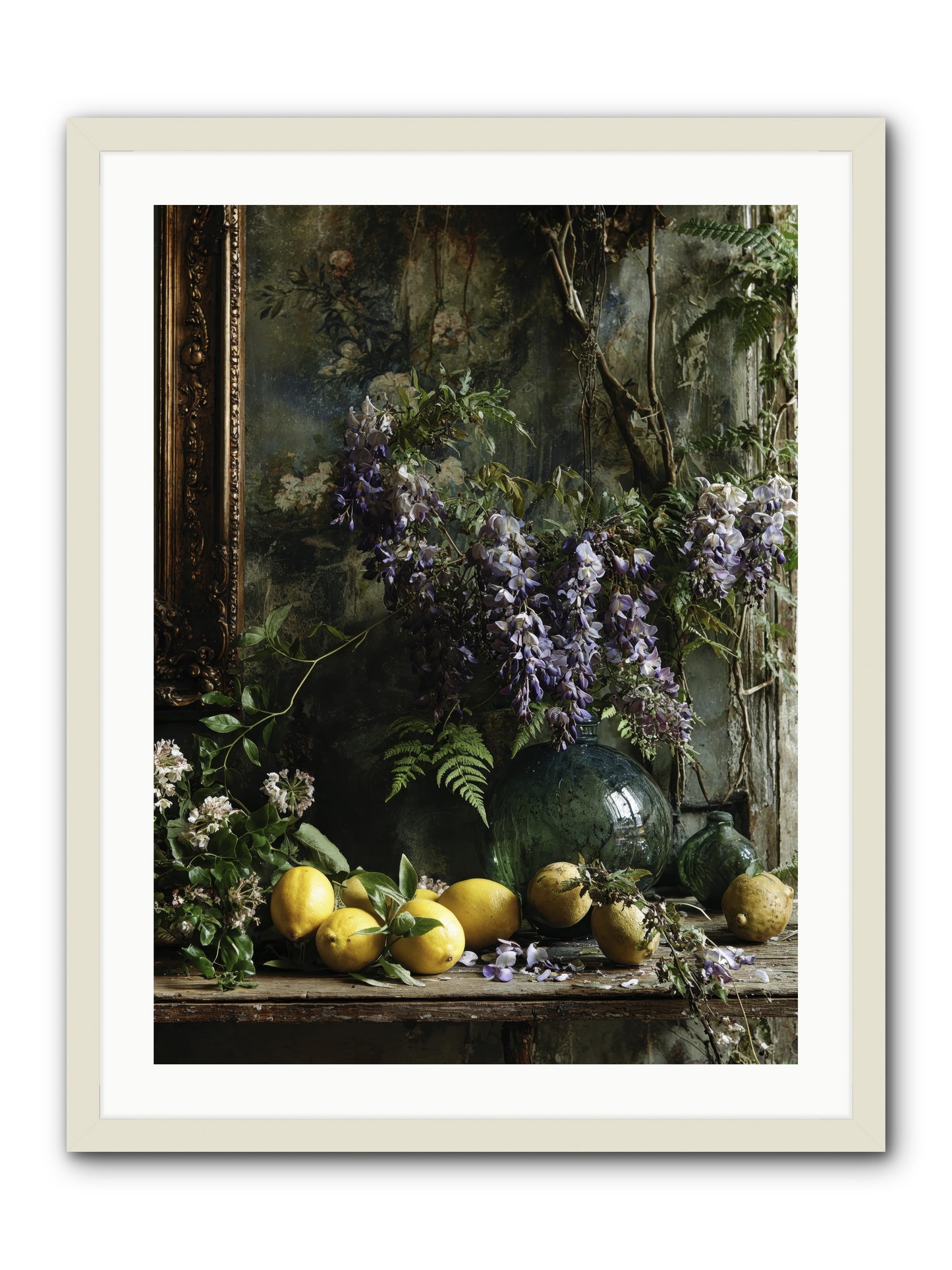 Octavia -- Framed Print - White 24x32