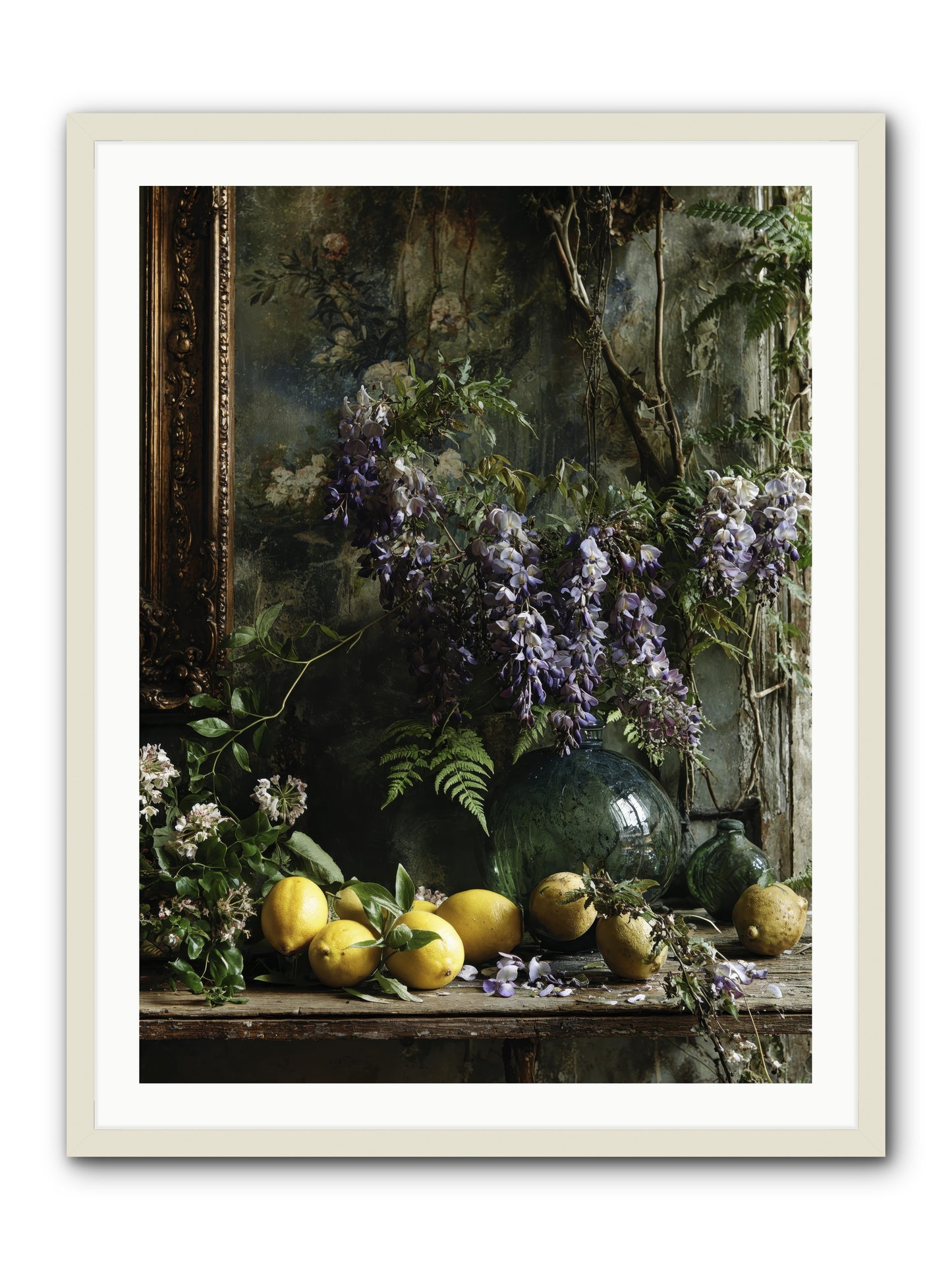 Octavia -- Framed Print - White 30x40