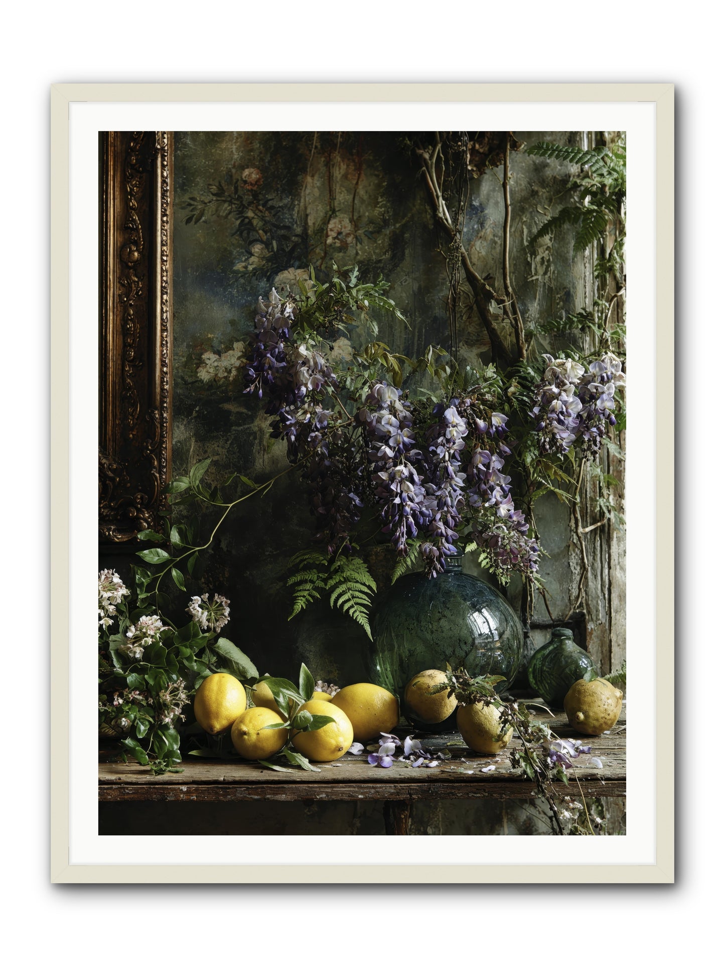 Octavia -- Framed Print - White 36x48