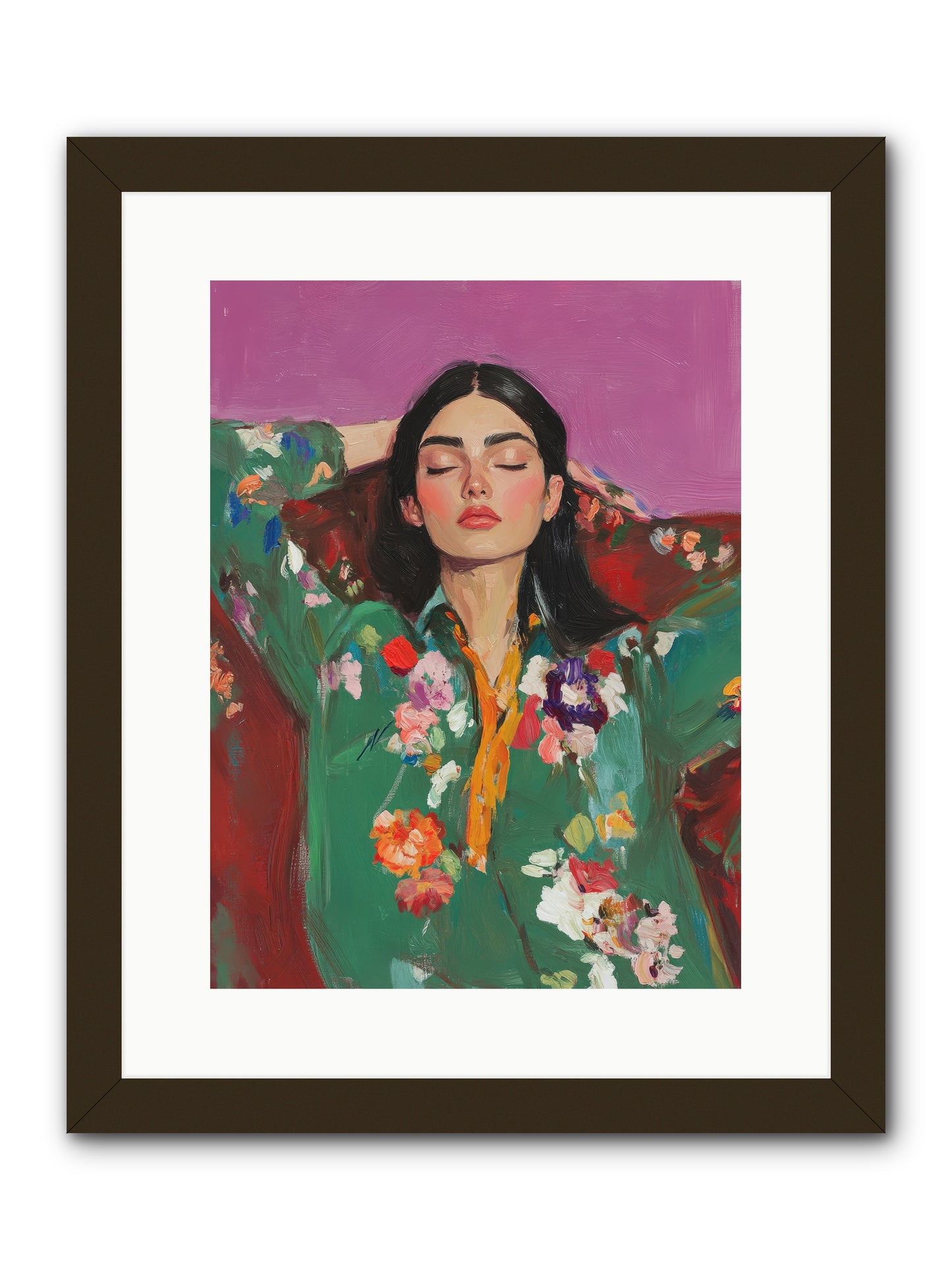 Octavia Wildrose-REZ -- Framed Print - Black 12x16