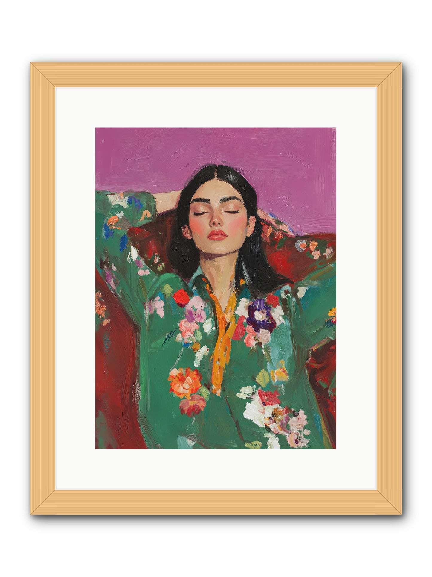 Octavia Wildrose-REZ -- Framed Print - Natural 12x16