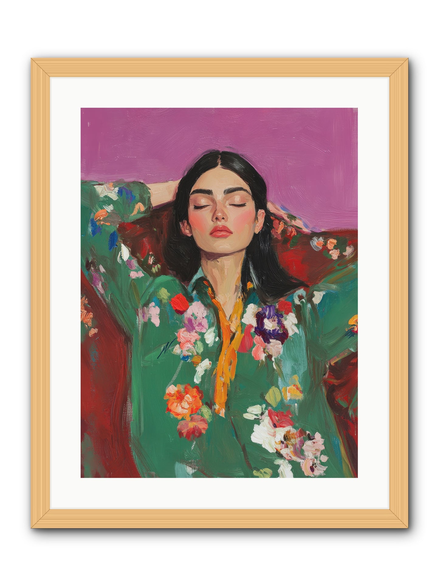 Octavia Wildrose-REZ -- Framed Print - Natural 18x24