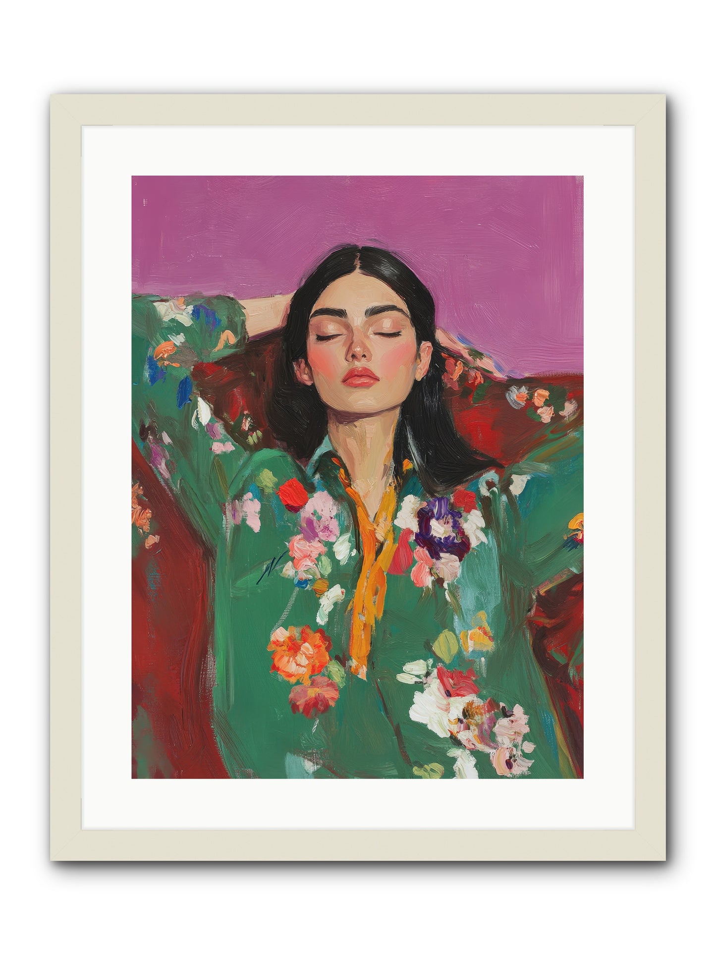 Octavia Wildrose-REZ -- Framed Print - White 18x24