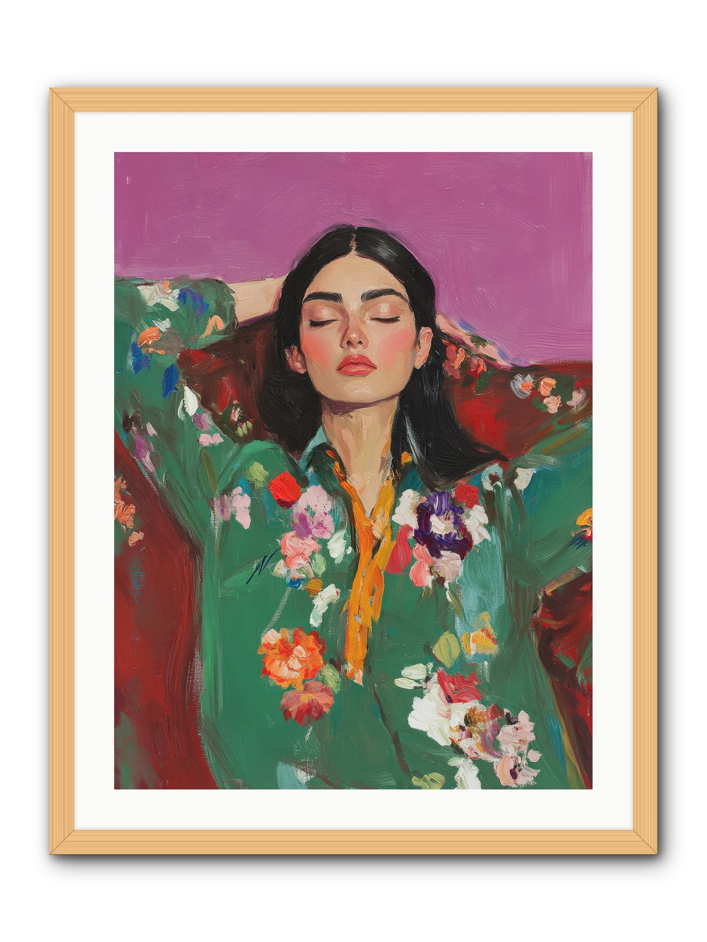 Octavia Wildrose-REZ -- Framed Print - Natural 24x32