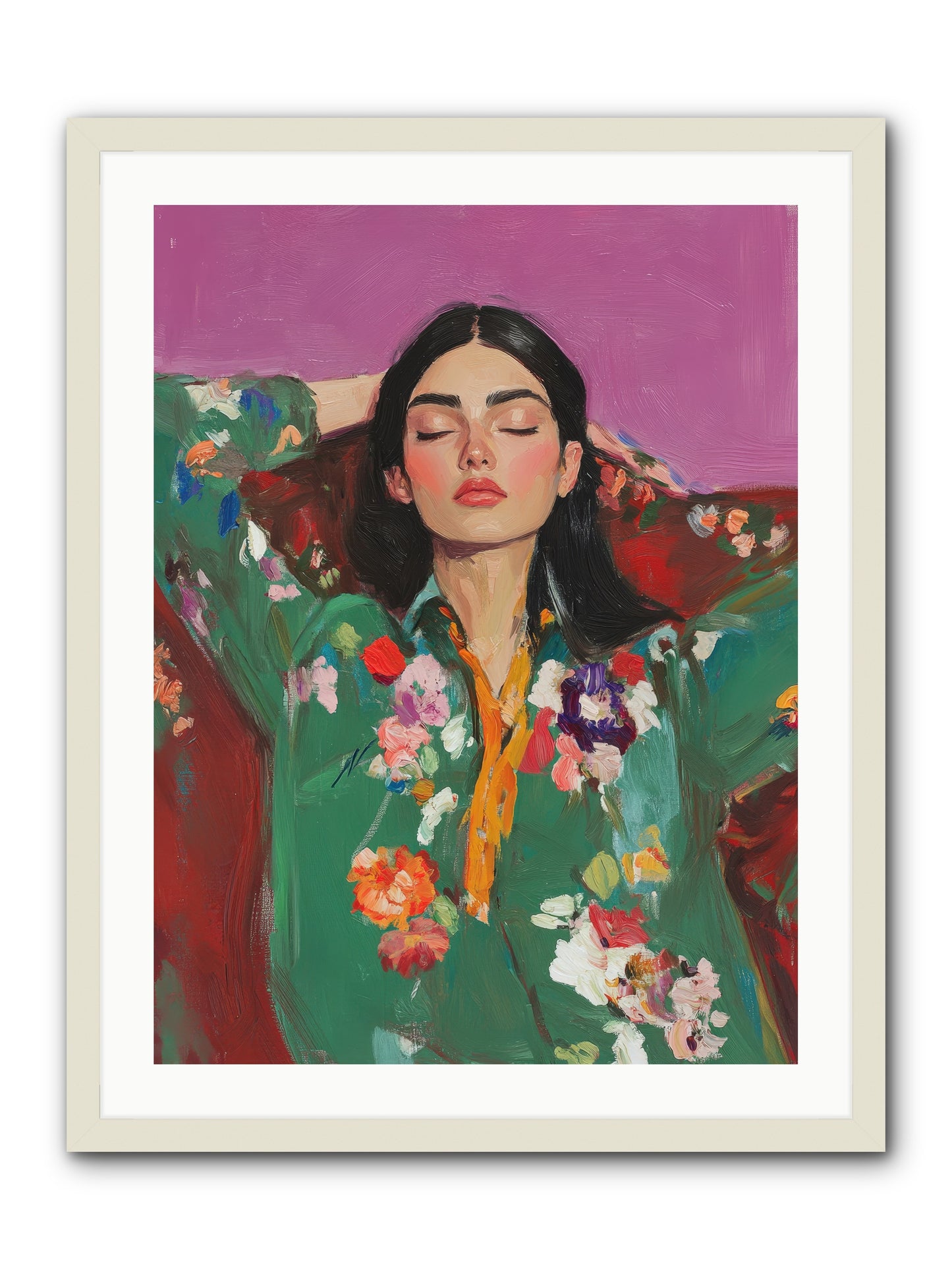Octavia Wildrose-REZ -- Framed Print - White 24x32
