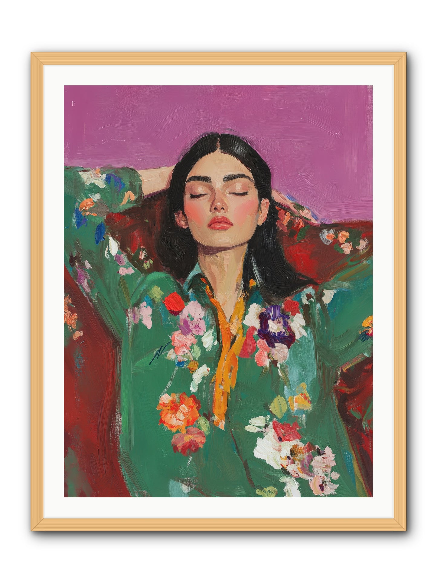Octavia Wildrose-REZ -- Framed Print - Natural 30x40