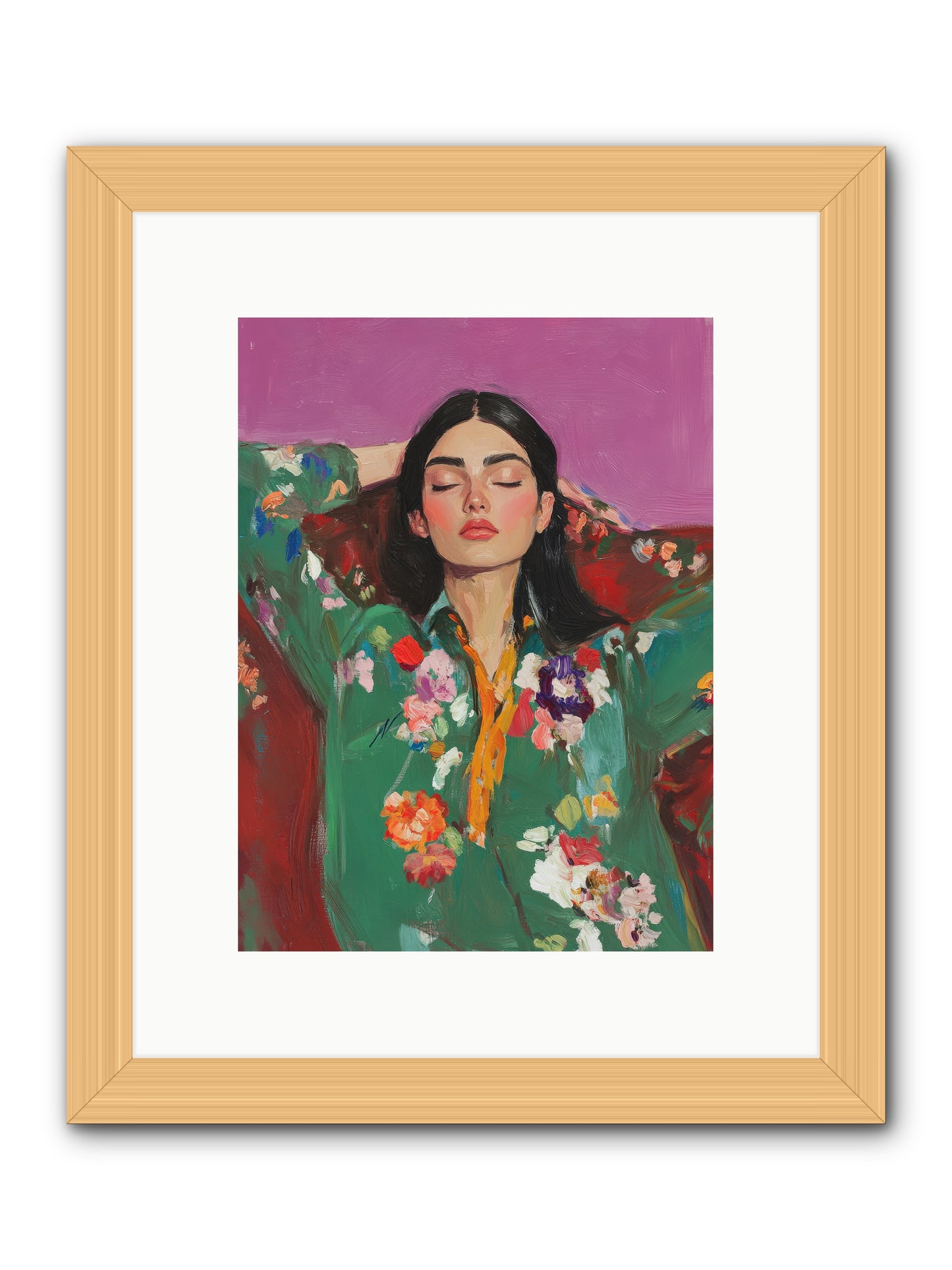 Octavia Wildrose-REZ -- Framed Print - Natural 9x12