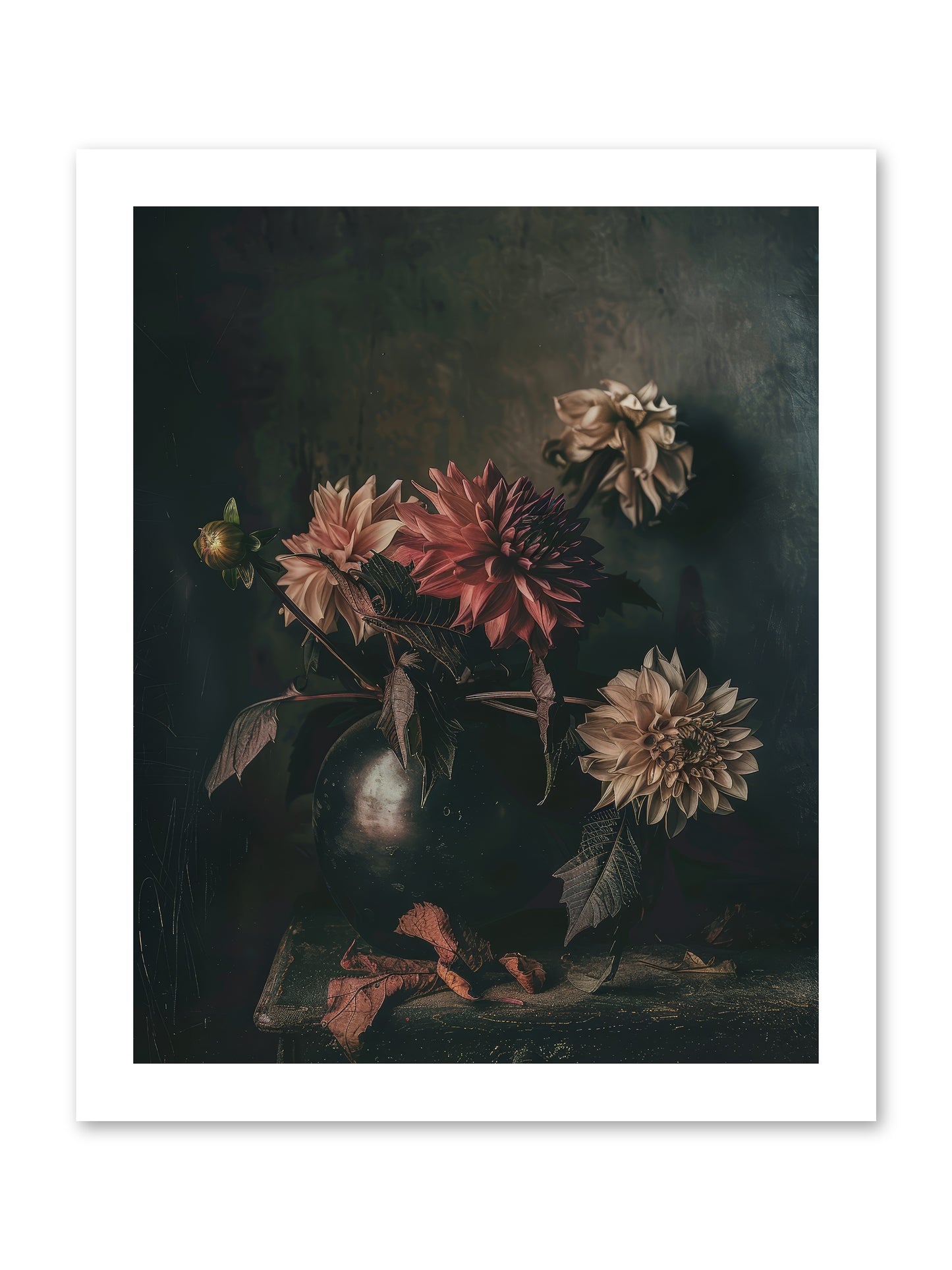 October Bloom -- Paper Print 12x15