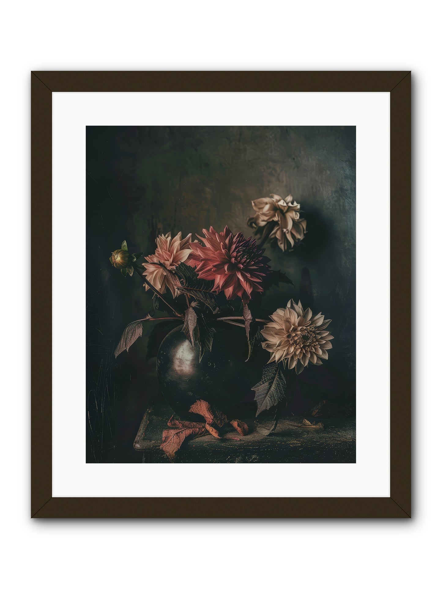 October Bloom -- Framed Print - Black 16x20