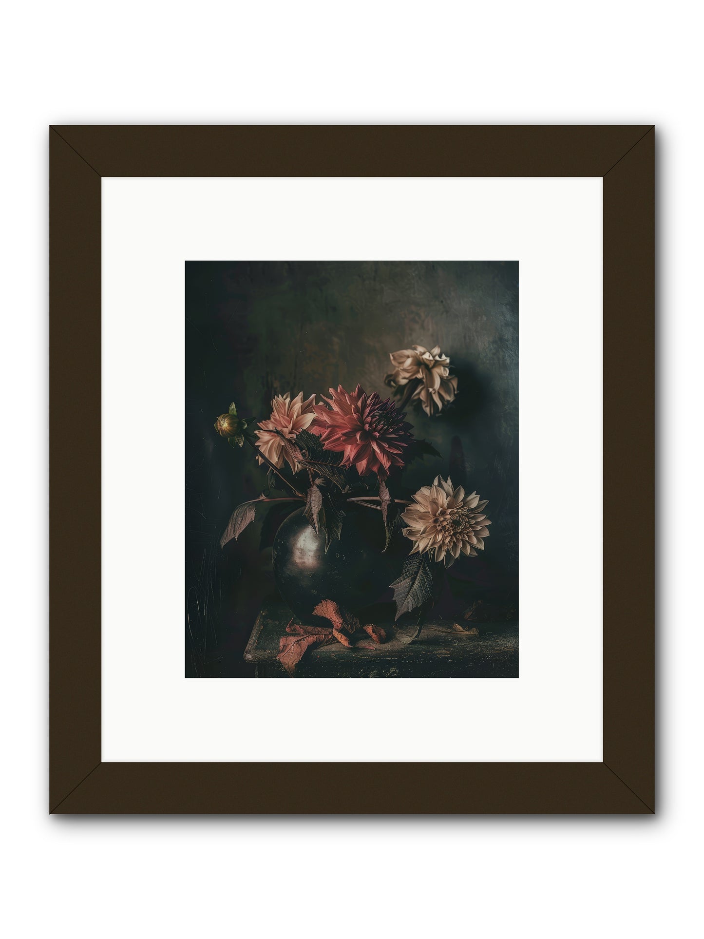 October Bloom -- Framed Print - Black 8x10