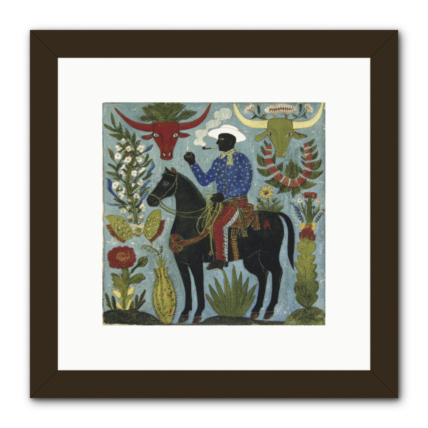 Olive Grove Agenda -- Framed Print - Black 10x10