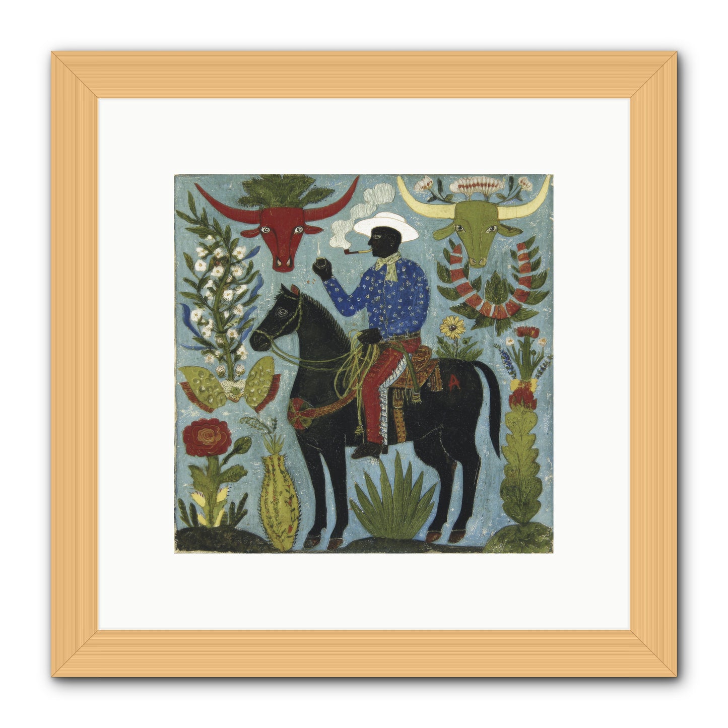 Olive Grove Agenda -- Framed Print - Natural 10x10