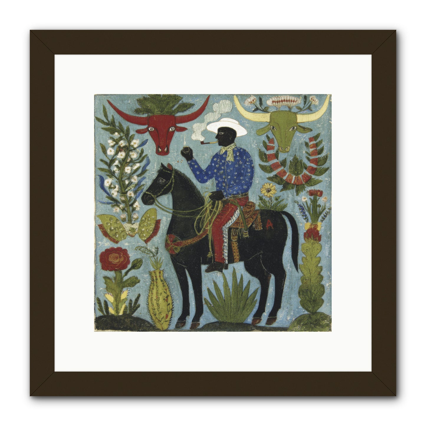 Olive Grove Agenda -- Framed Print - Black 12x12