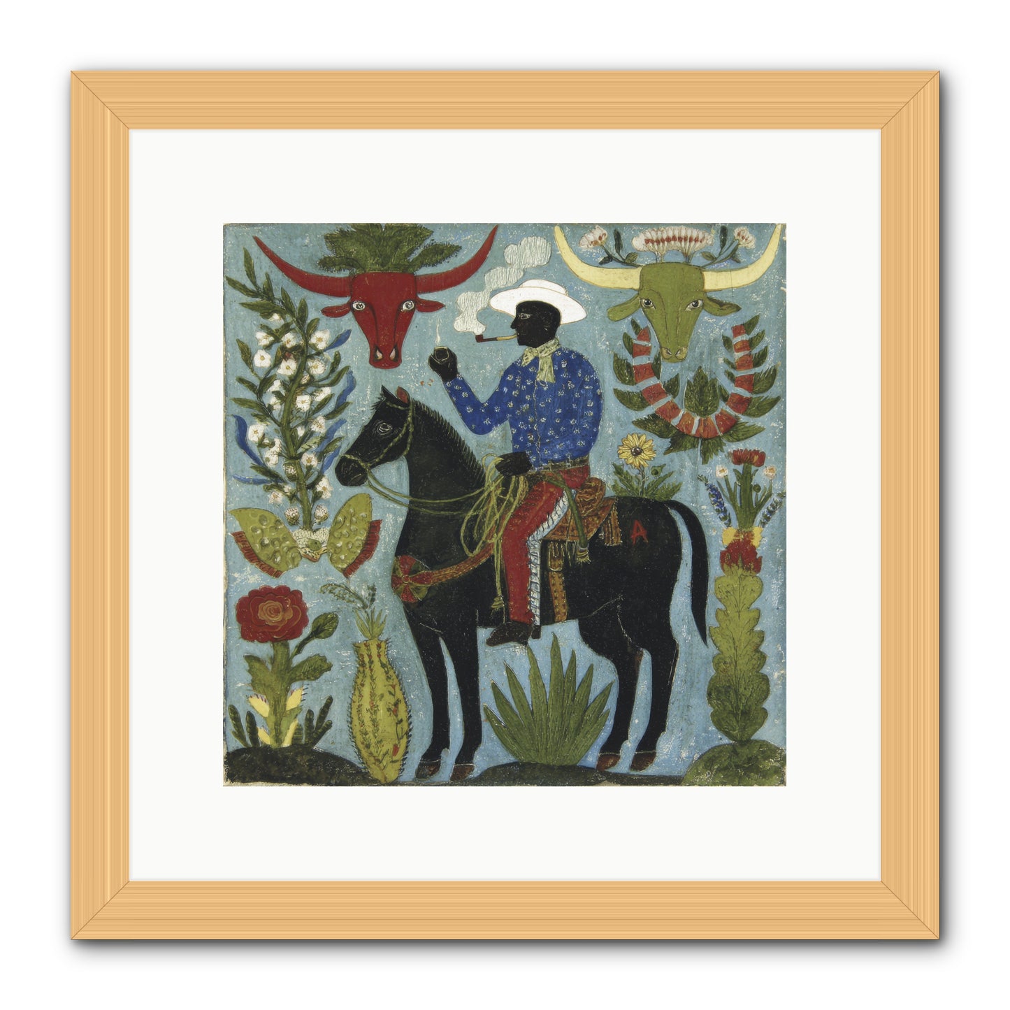 Olive Grove Agenda -- Framed Print - Natural 12x12