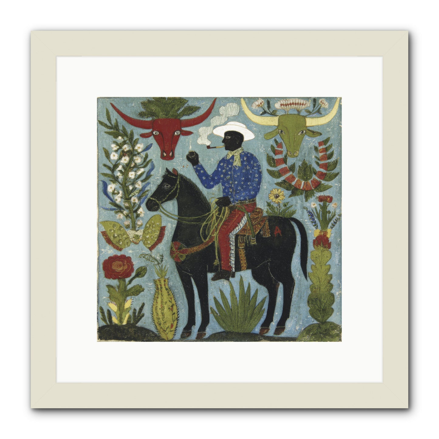 Olive Grove Agenda -- Framed Print - White 12x12